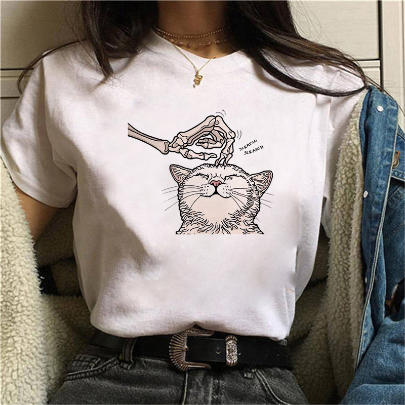 Western-style Loose Couple's Parent-child T-shirt
