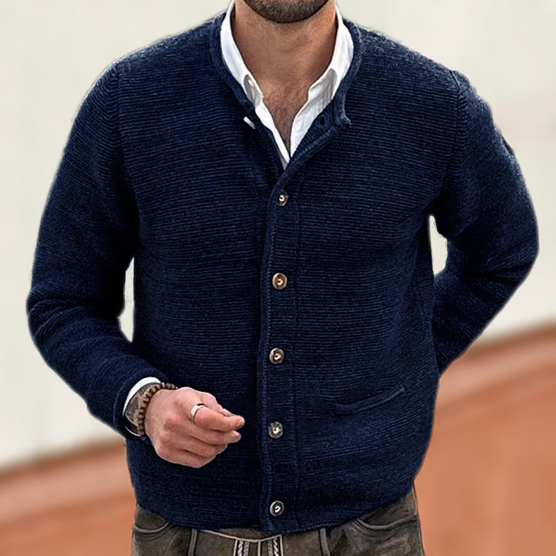 Knitted Cardigan Figure-flattering Long-sleeve Sweater