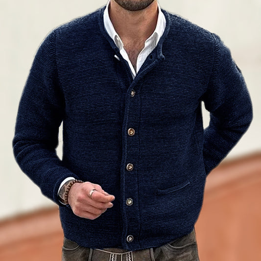 Knitted Cardigan Figure-flattering Long-sleeve Sweater