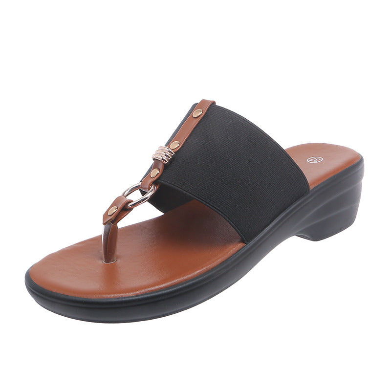 Plus Size European And American Roman Fashion Flip-flops Slip-on Sandals