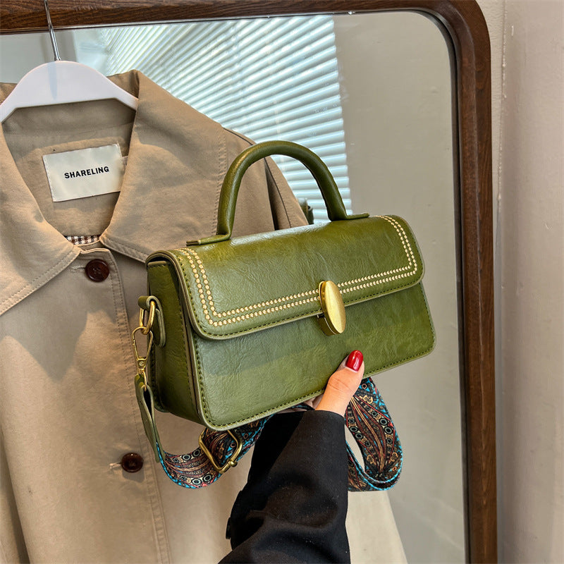 Women's One Shoulder Portable Small Square Bag