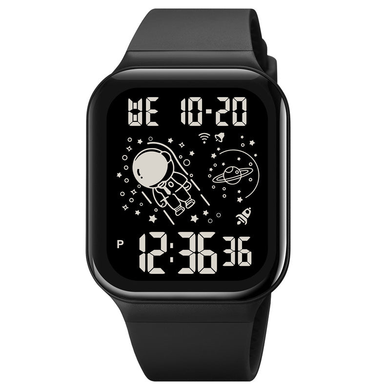 Simple Digital Student Luminous Electronic Watch Square Watch