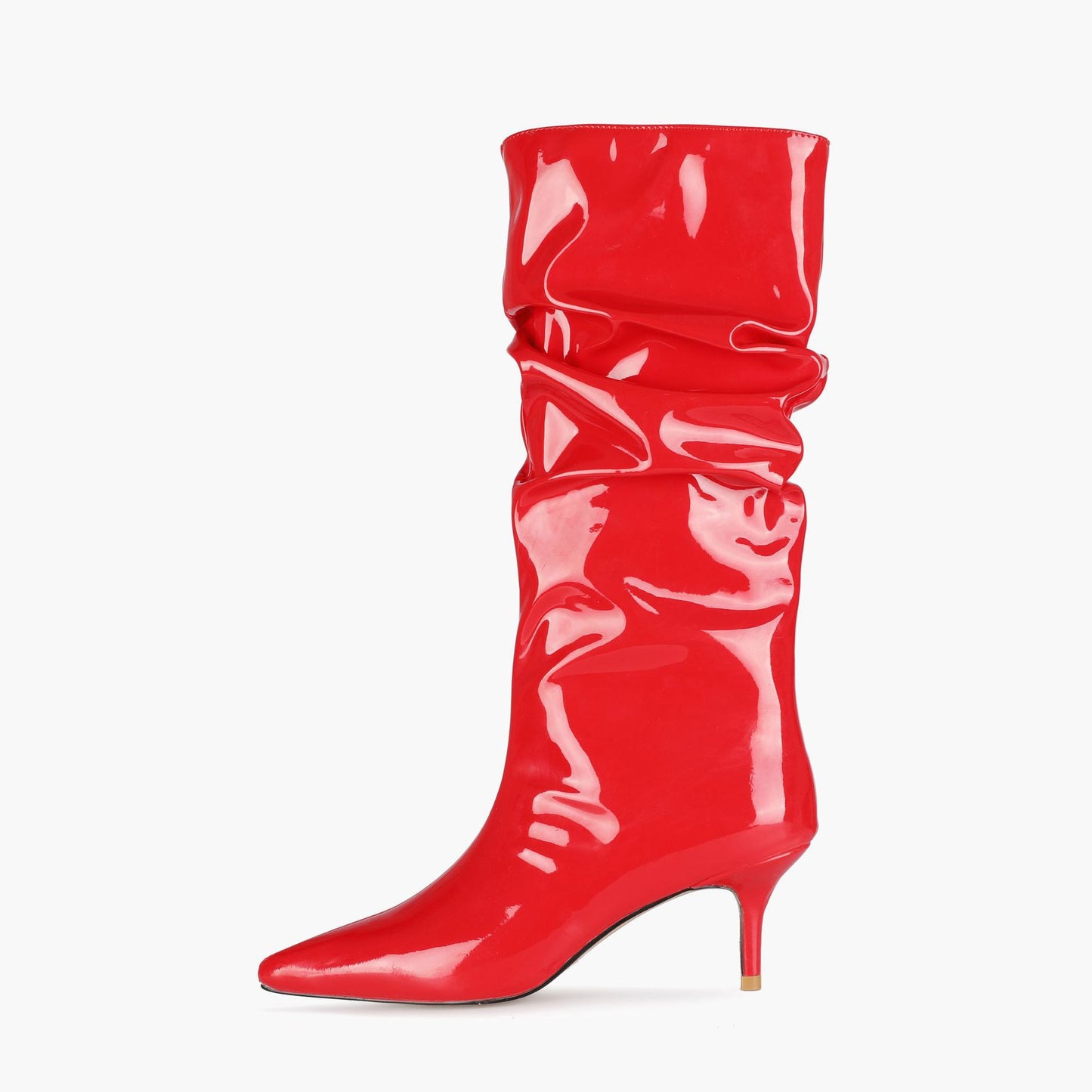 Autumn New Stiletto High Heel Fashion Pleated Boots High Boots