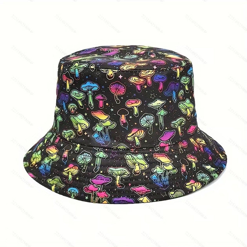 Creative Pattern Series Double-sided Wear Sunshade Breathable Bucket Hat