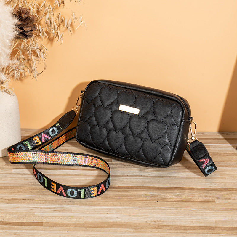 Casual Heart-shaped Embroidered Bag
