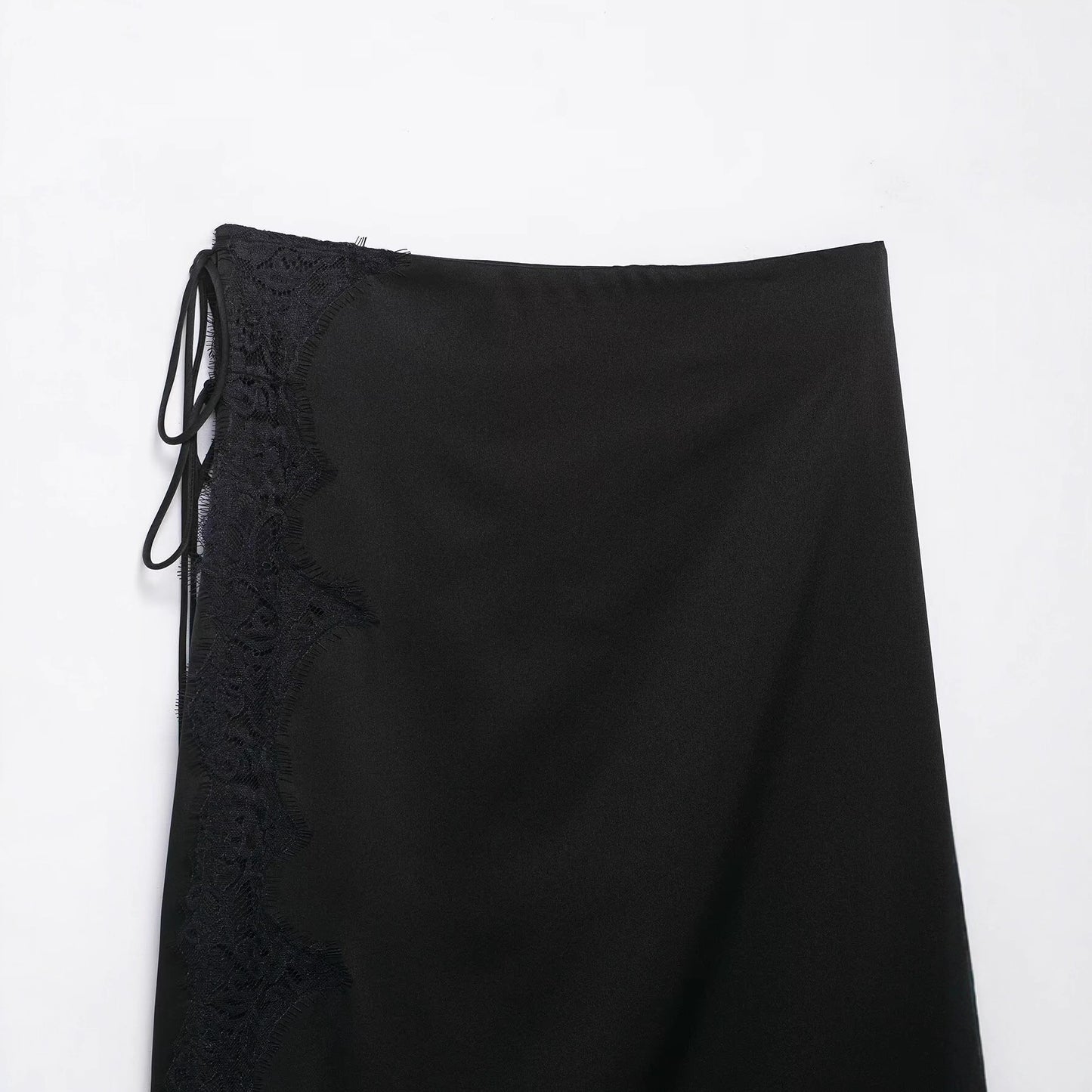Womens Lace Skirt With Bow Detail