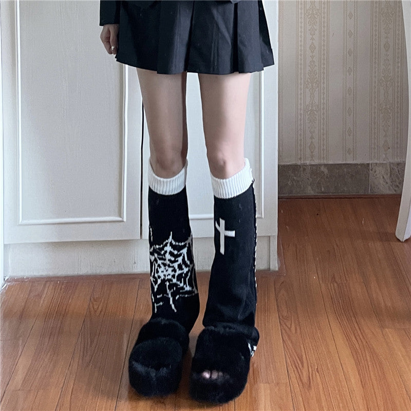 Sweet And Cool  Spider With Knitted Socks Double Side Wearable