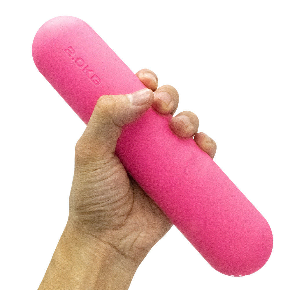 Silicone Edging Non-slip Hand-drawn Yoga Dumbbell Stick