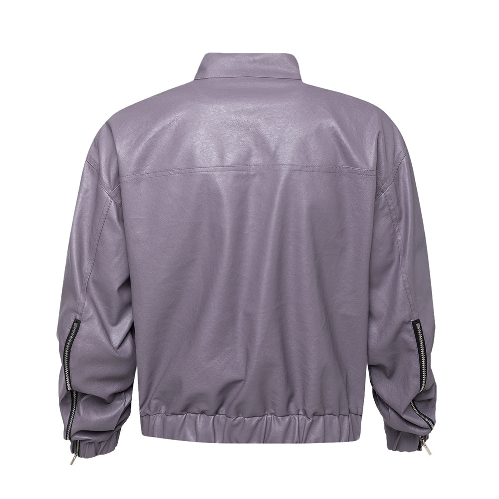Men's Riding Motorcycle Leather Coat