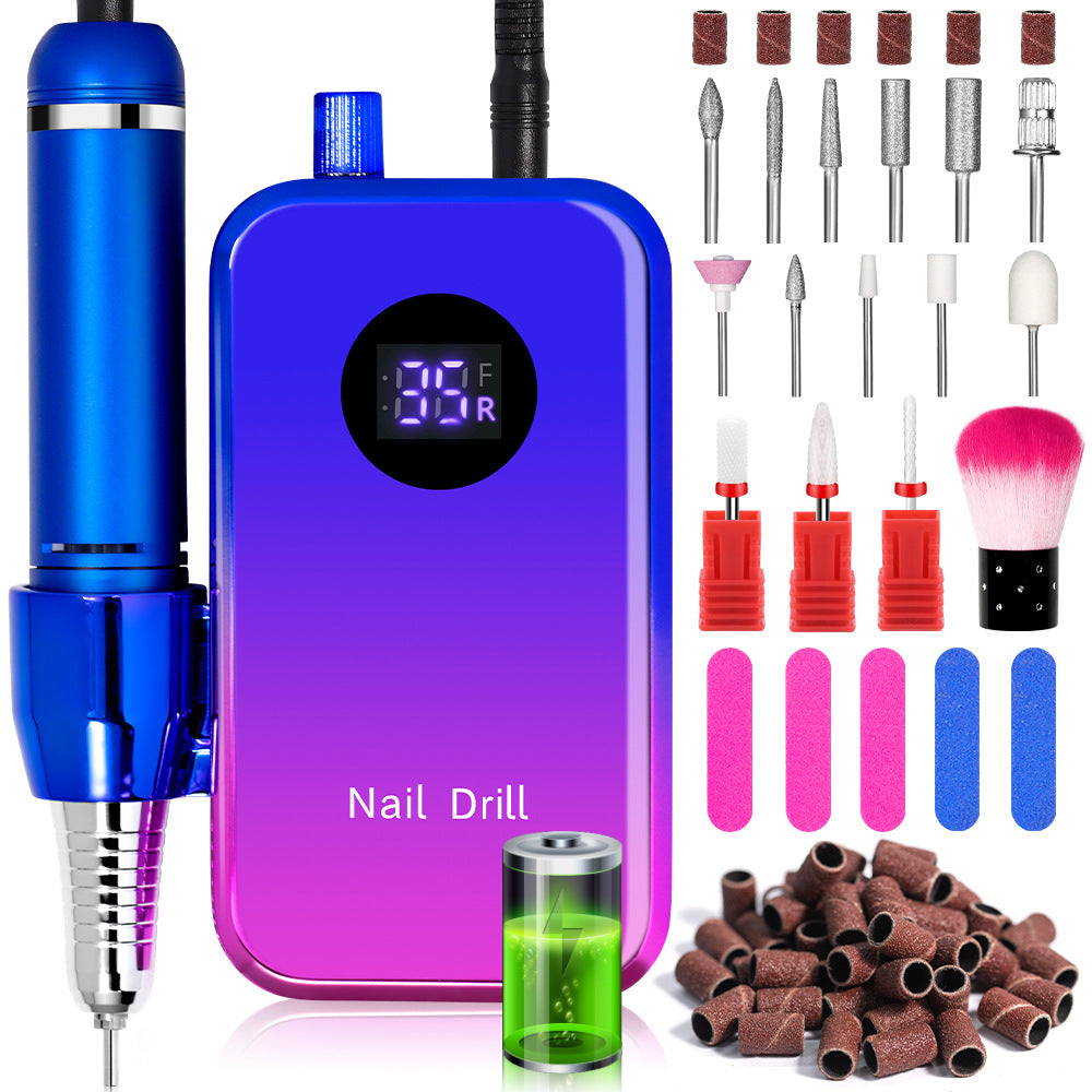 Portable Nail Polishing Machine Long Standby Rechargeable High Power