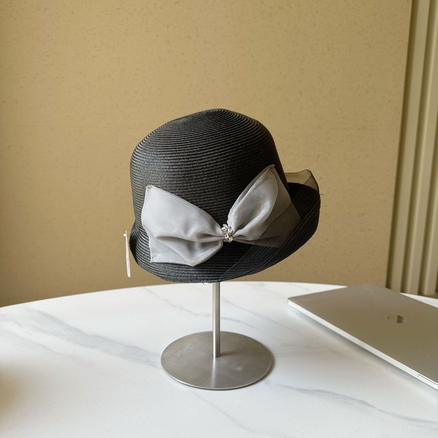 Weave Vintage Bucket Hat Small Brim Women's Straw Hat