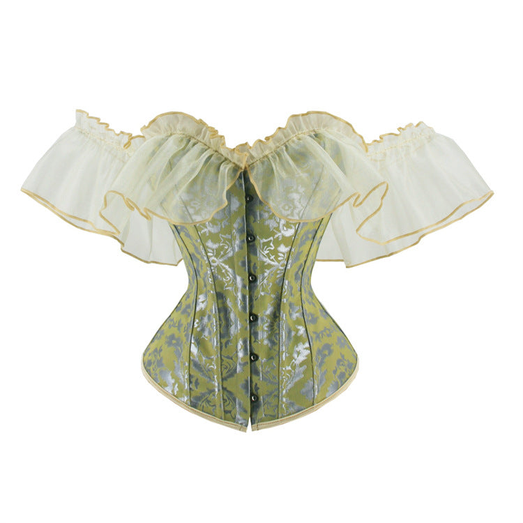 Jacquard Ribbon Satin Lace Court Lady