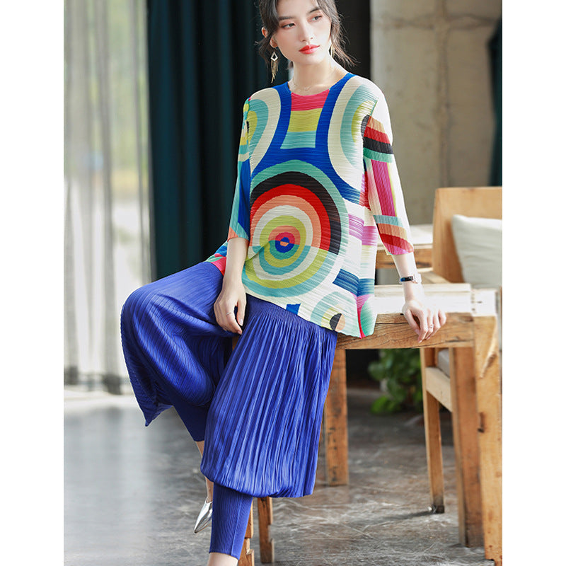 Spring Design Sense Of Fashionable Printed Top