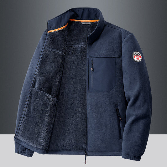 Men's Outdoor Fleece Cardigan Casual Jacket