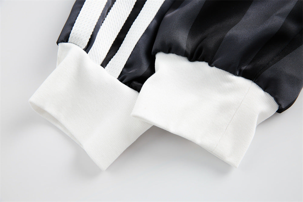 American Sports Loose Men's And Women's Side Striped Top