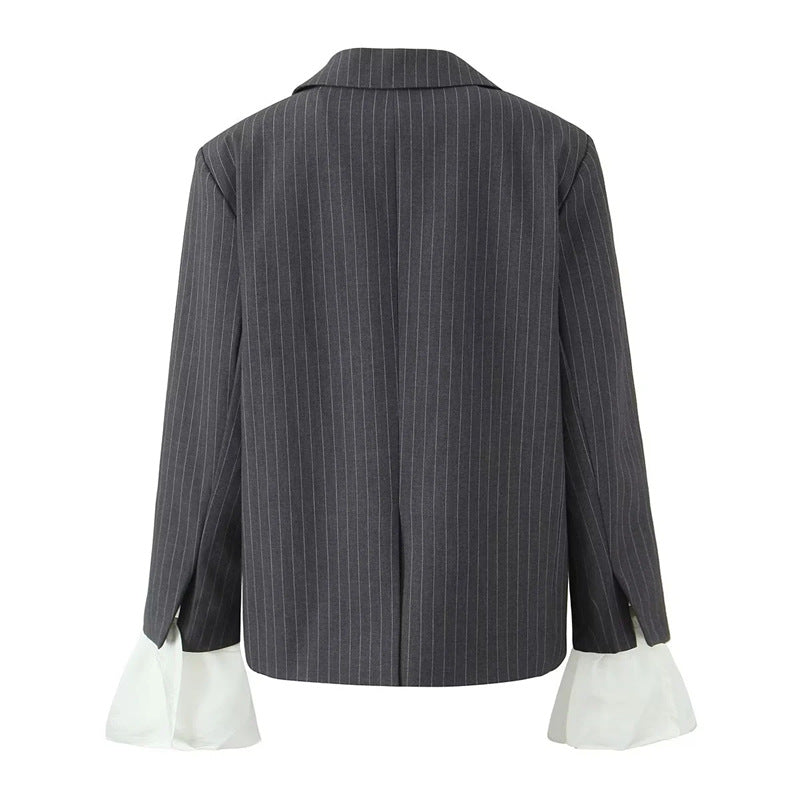 Niche Lapel Two-button Suit Jacket For Women