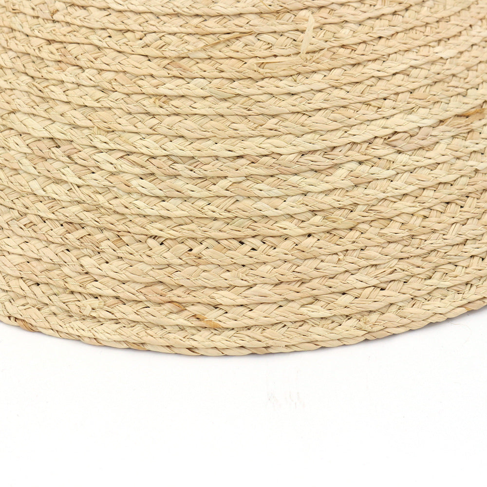 Sunshade Raffia Handmade Crochet Fisherman Straw Hat