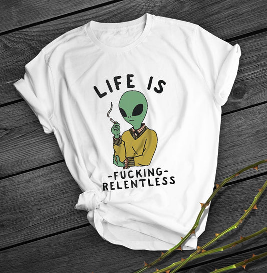 Alien Print Short Shirt Team Uniform European And American Fabrics