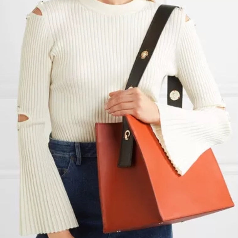 French Niche Foreign Style New Leather Shoulder Handbag