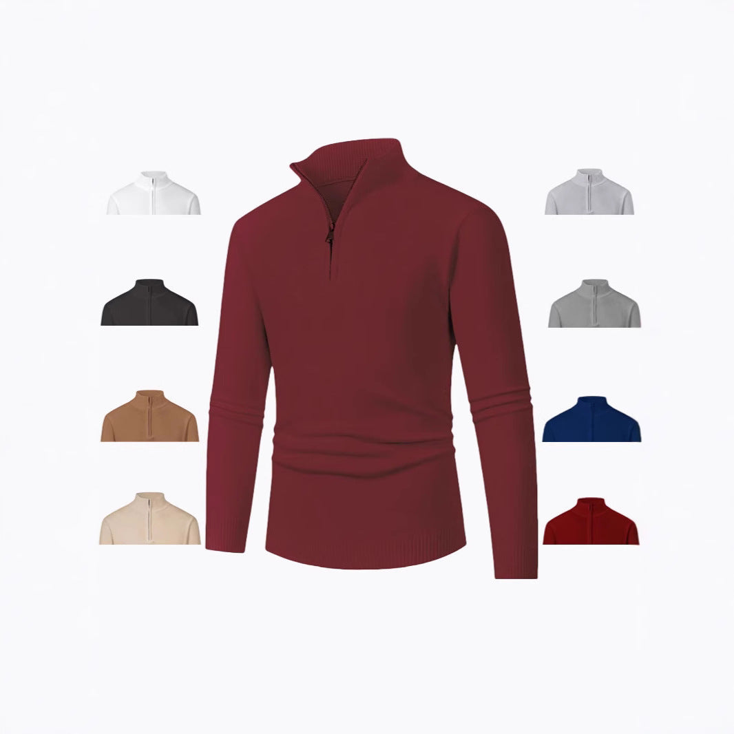 Fashion Trend Half Zipper Sweater