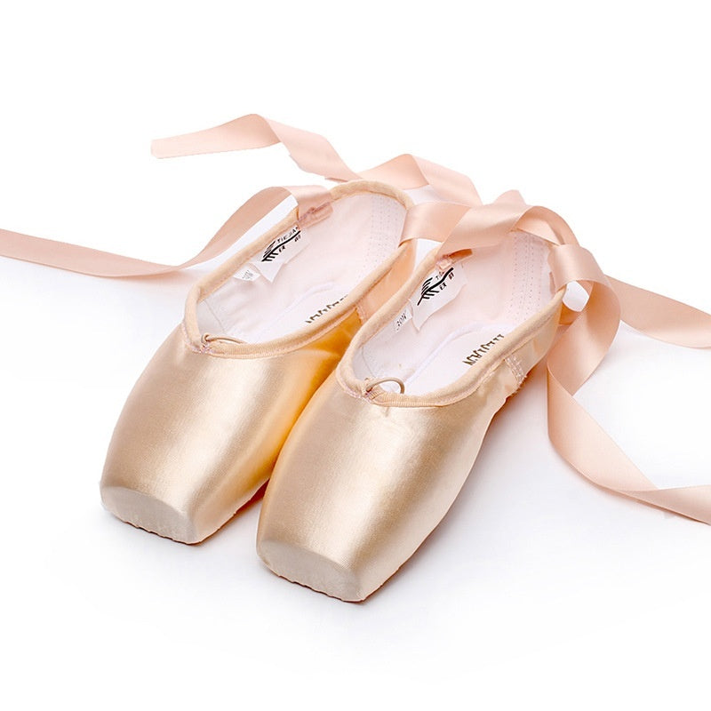 Solid Color Simple Hard Bottom Strap Ballet Shoes