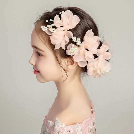 Sødt lille prinsesse smykkesæt Elegant hårnål med blomster
