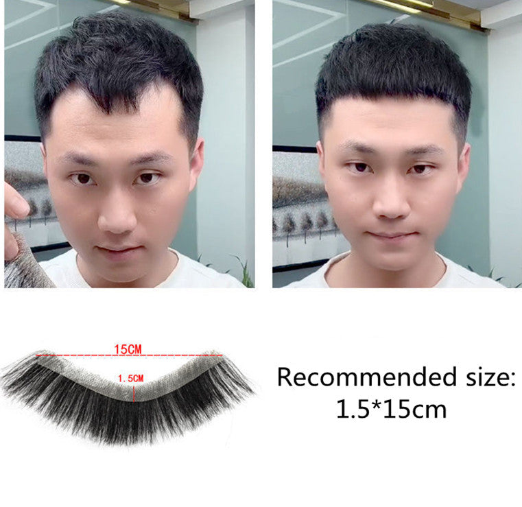 Men's Toupee Human Short Hair Piece Patch For V Style