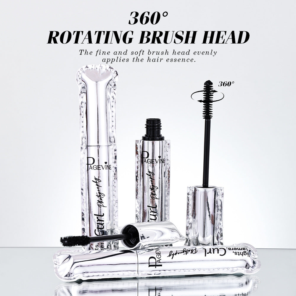 Leather-boxed Small-size Silver-tube Mascara, Designed For Curling And Volumizing Lashes