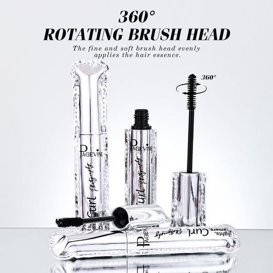 Leather-boxed Small-size Silver-tube Mascara, Designed For Curling And Volumizing Lashes