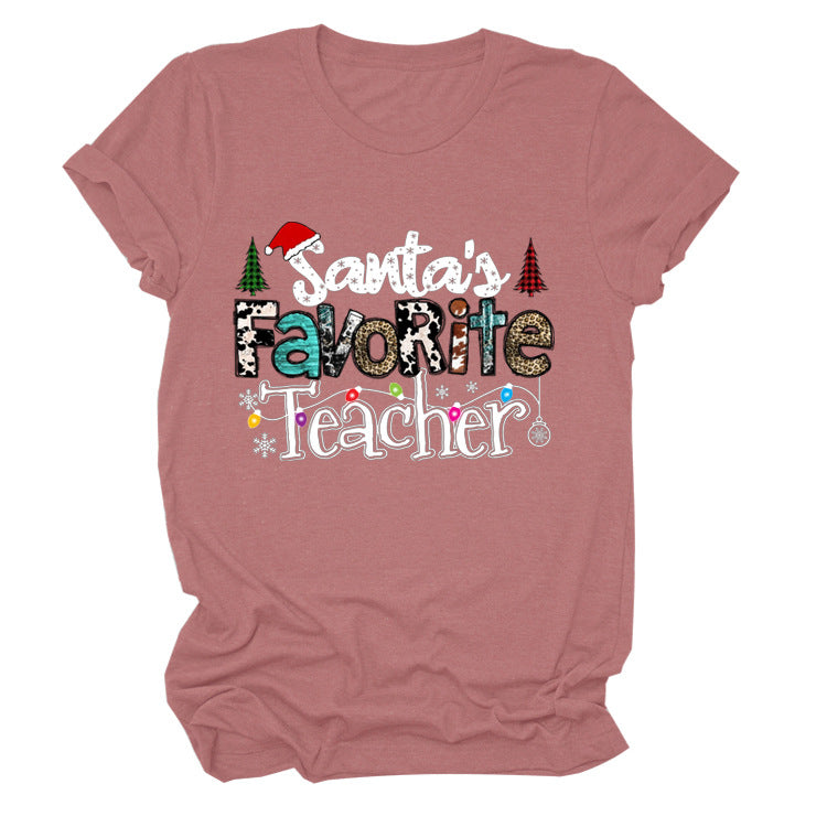 European And American Christmas Vintage Short Sleeve