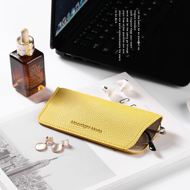 Ins Style Japanese Glasses Storage Bag Portable Thin Women
