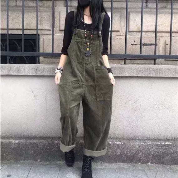 Plus Size Straight Loose Cropped Jumpsuit
