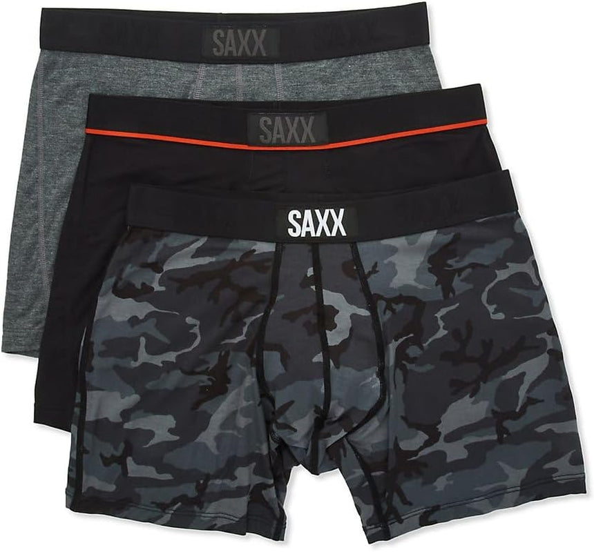 Men'S Underwear with Pouch Vibe Super Soft Boxer Brief 3Pk