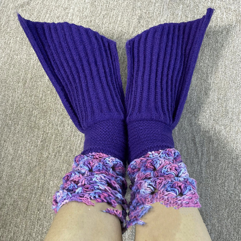 New Ins Warm Mermaid Knitted Wool Floor Socks