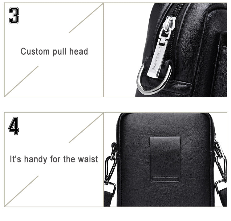 Men's Fashion Casual Mobile Phone Bag Messenger Bag