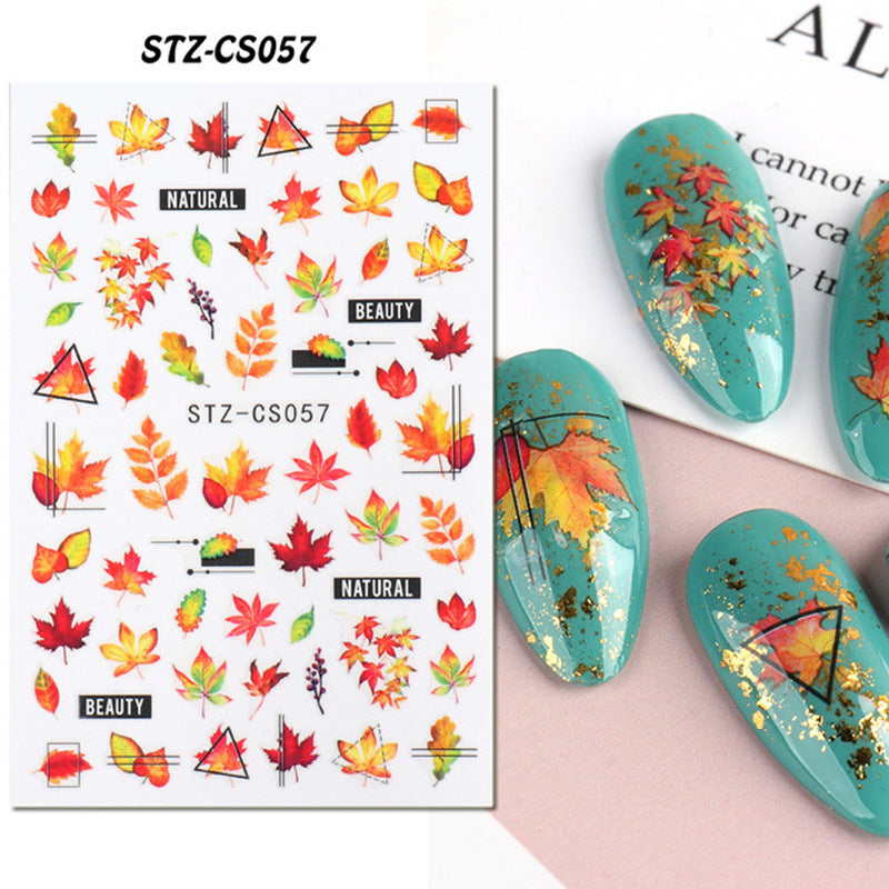 Nail Art Halloween Sticker Adhesive Color Pumpkin Zombie Skull
