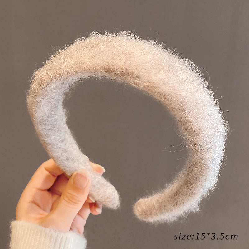 Hot Selling Retro French Style Plush Hair Band For Women