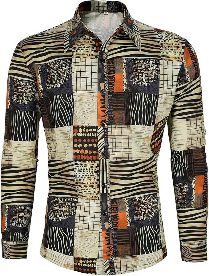 Beach Floral Mens Long-sleeve Shirt