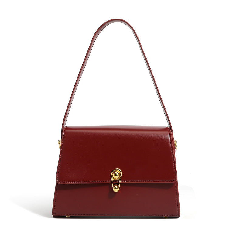 Solid Color Square Portable Shoulder Messenger Bag
