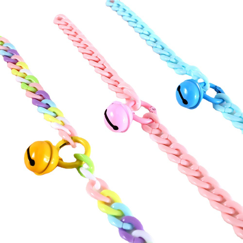 Pet Cat Dog Rabbit Collar Macaron Candy Color
