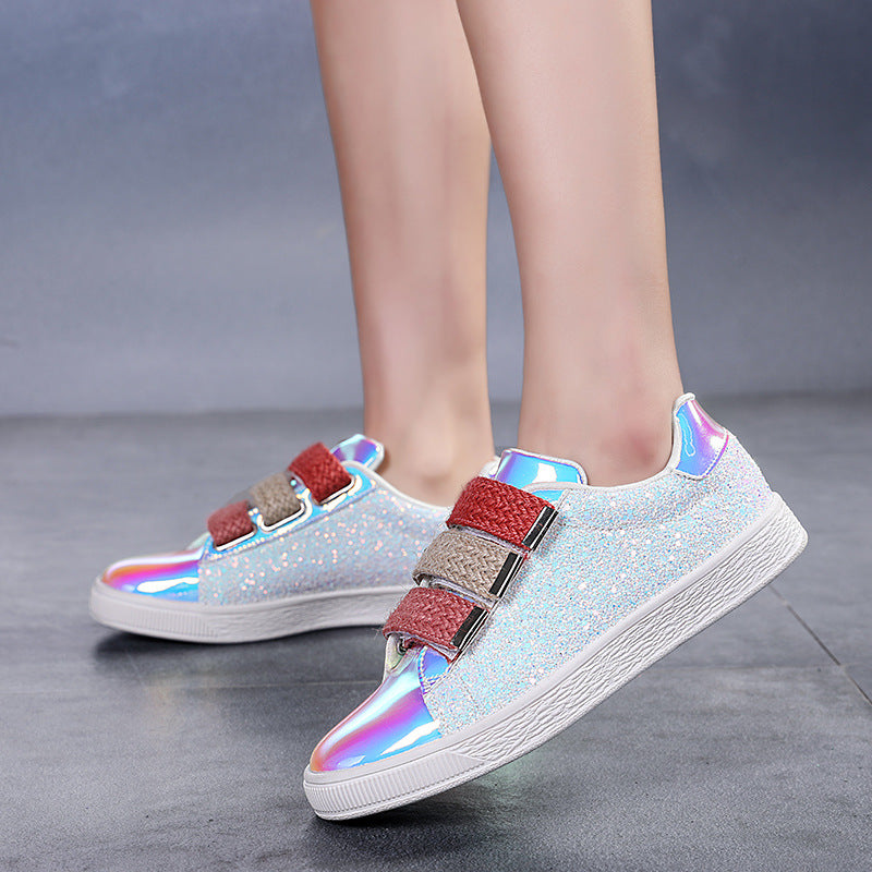 Summer New Breathable Fashion Personality Shiny Trendy Sneakers