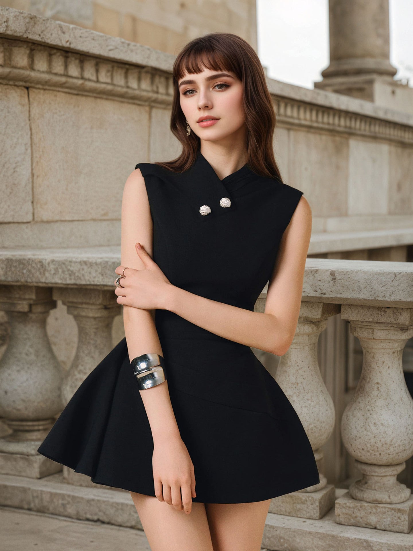 Spring Womens Sleeveless Slim Fit Mini Dress