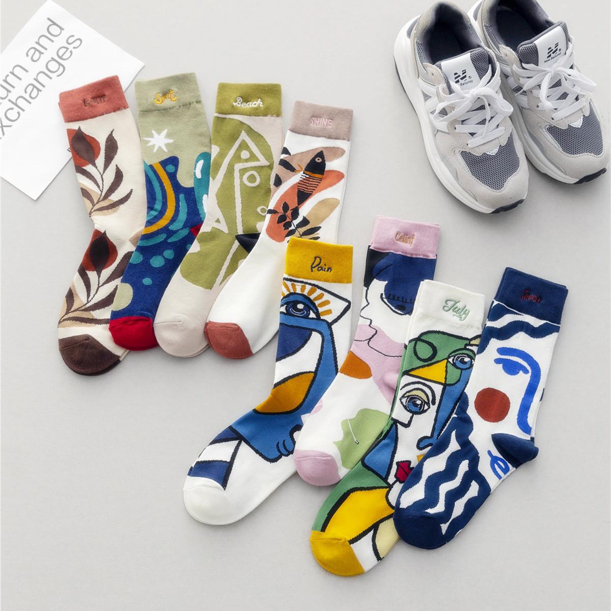Medium Length Combed Cotton Socks