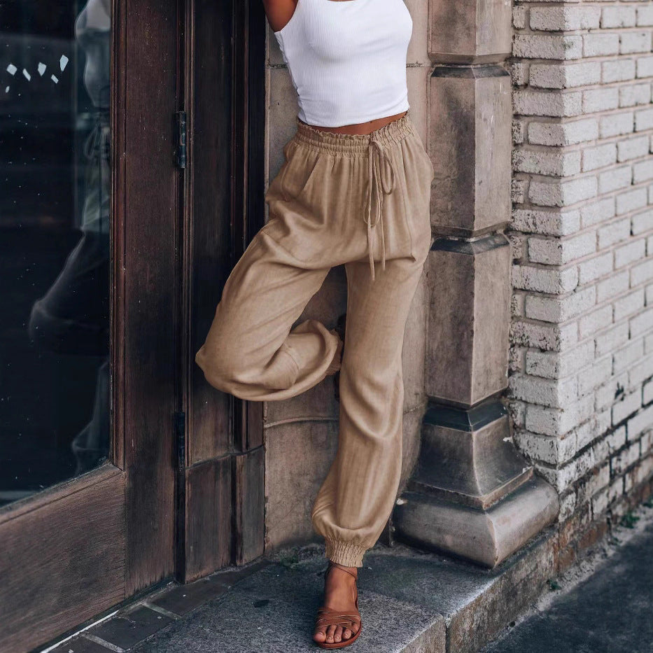 Women's Solid Color Casual Pants