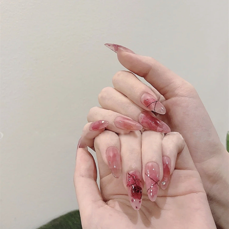 Z-345 Art Rose False Nail Sheet Wearing