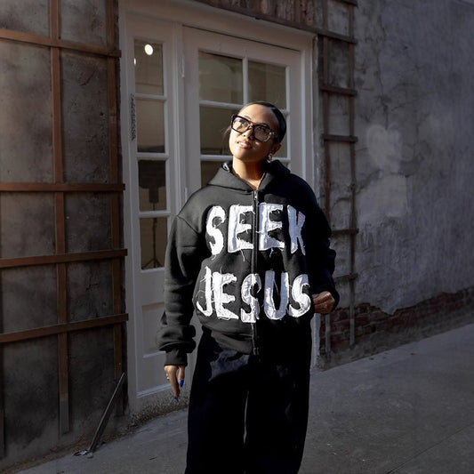 Hættetrøje med lynlås, bogstavtryk, europæisk og amerikansk stil, løs hiphop-sweater