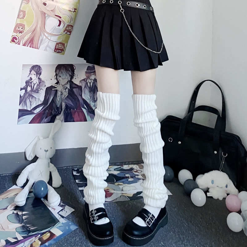 Japanese Soft Girls Pile Stockings In Middle Tube