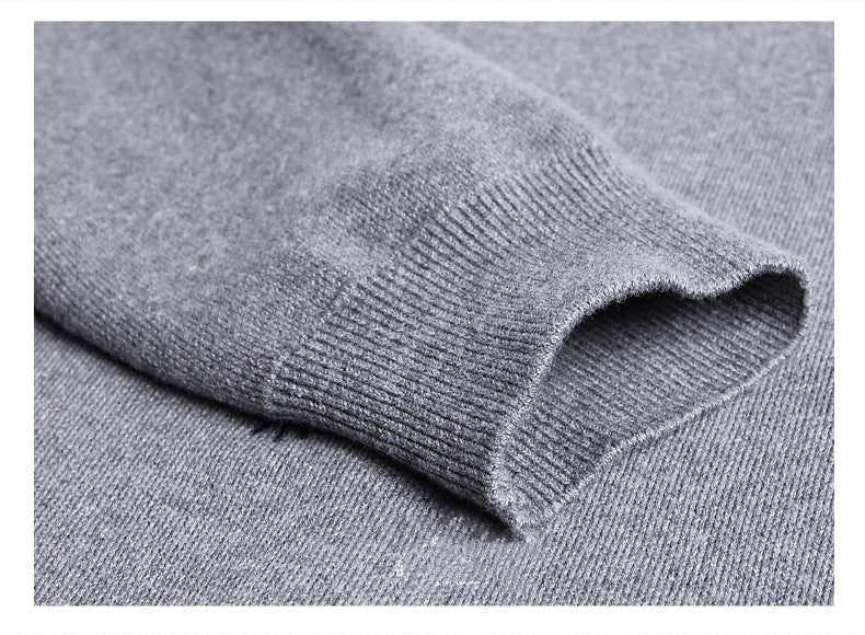 Herre Fake Two-Piece Skjortekrave Sweater