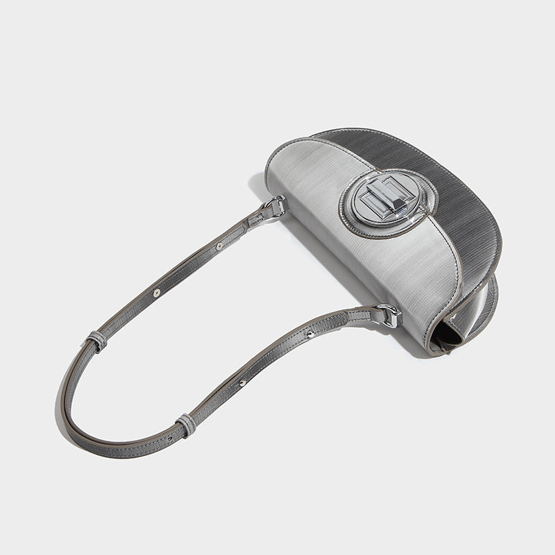 Mode Premium Halvrund Sadelskuldertaske med Gradient