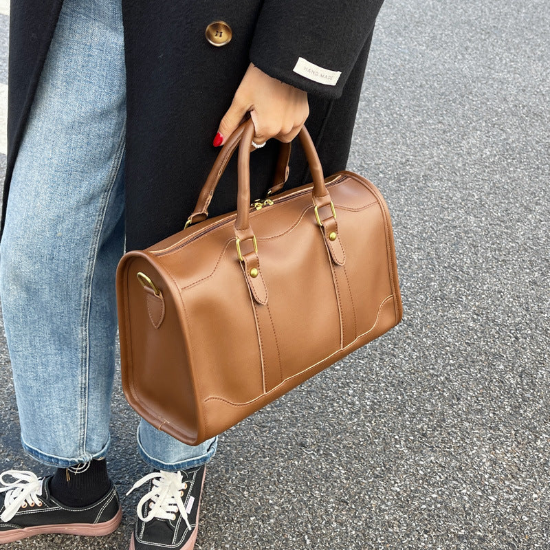 Portable Autumn And Winter Texture Large Capacity Bag
